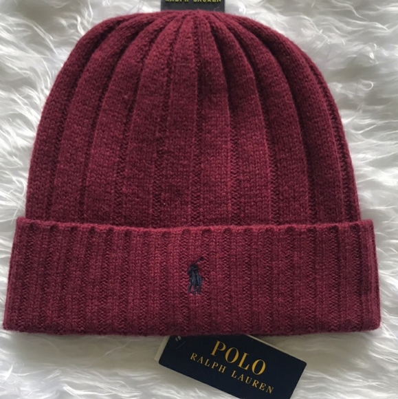 NWT Men's Ralph Lauren Polo Wide Rib Cuffed Beanie - Picture 5 of 6